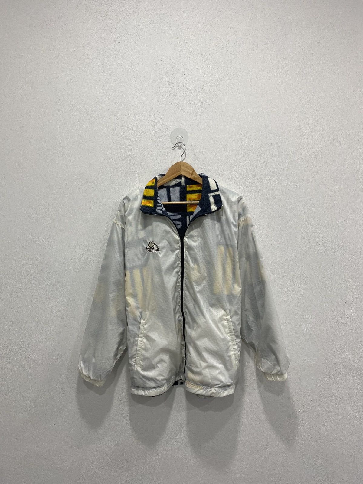 Kappa VTG REVERSIBLE KAPPA FLEECE JACKET/ WINDBREAKER Size US L / EU 52-54 / 3 - 4 Thumbnail