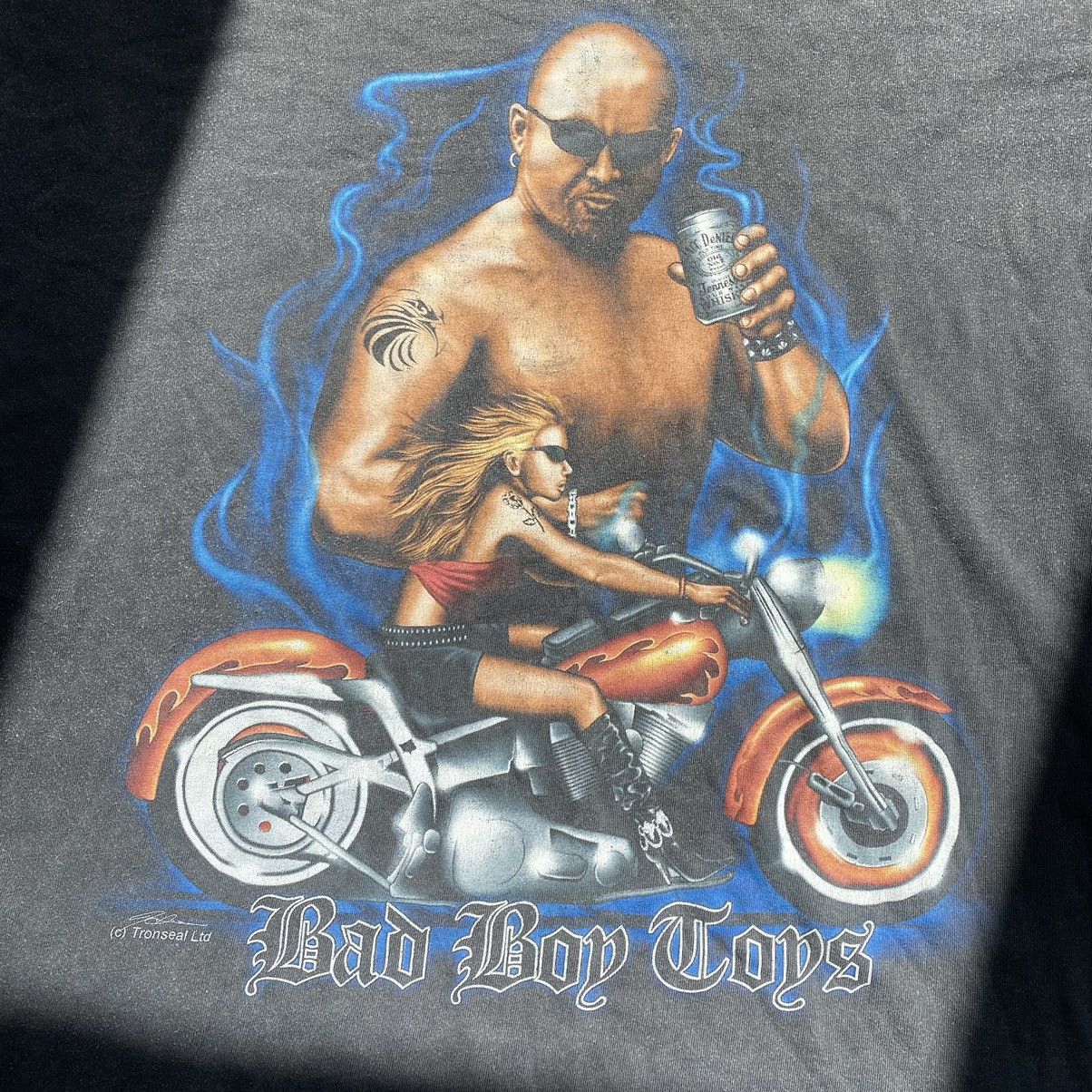 Harley Davidson VINTAGE BIKER SUNGLASSES DRINKING BEER STONEWASHED T SHIRT Size US XL / EU 56 / 4 - 2 Thumbnail