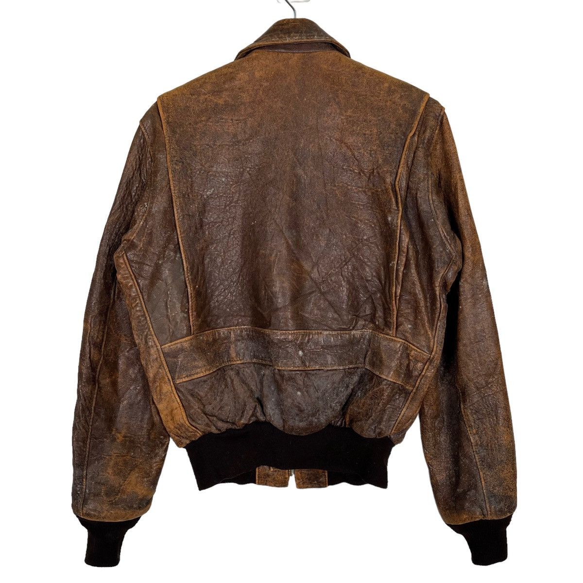 Schott 💥 VINTAGE SCHOTT NYC LEATHER BOMBER JACKET MADE IN USA Size US S / EU 44-46 / 1 - 8 Thumbnail