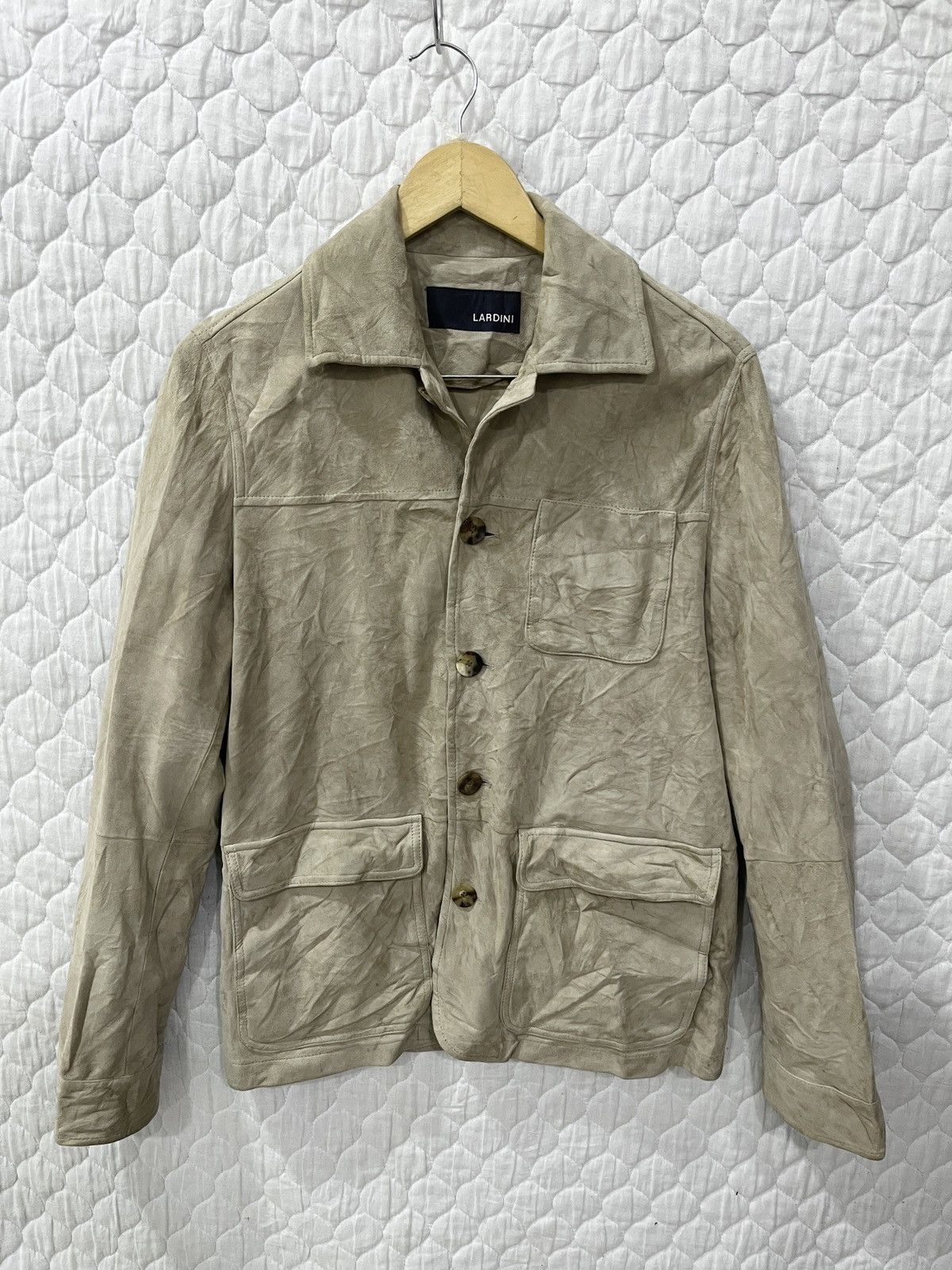 image of (Vvvv)Luxury Lardini Lamb Skin Jacket, Men's (Size Small)