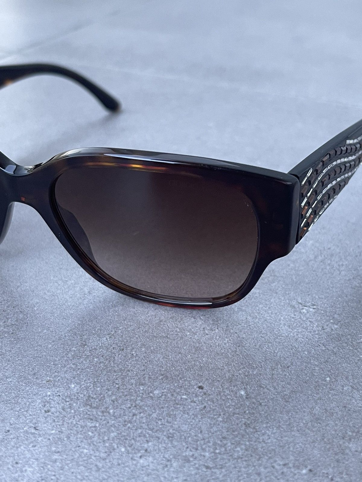 Giorgio Armani AR8014-B 5026/13 Brown Crystal Sunglasses