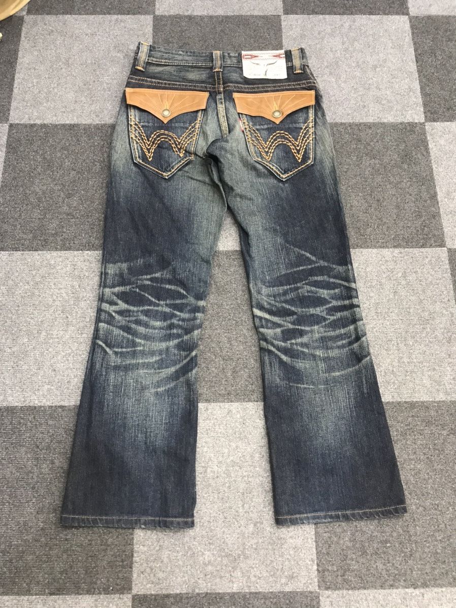 Edwin 💥FLARE💥EDWIN Westerner Blue Wash Flare Jeans Size US 29 - 7 Thumbnail