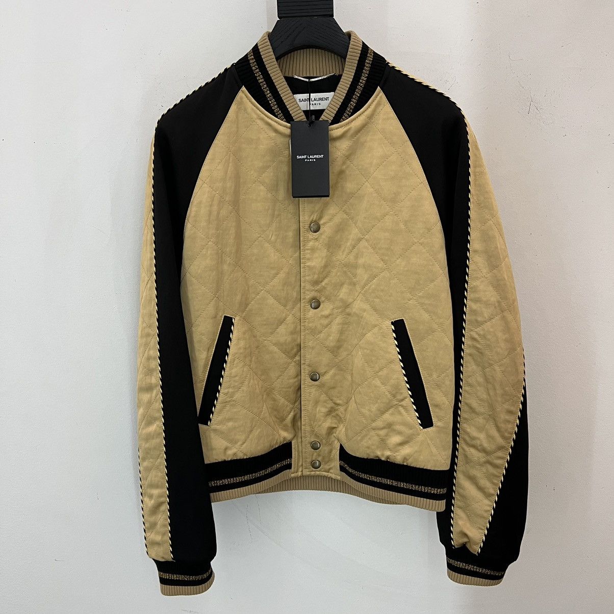 image of Saint Laurent Paris Saint Laurent Bomber Jacket In Small, Men's