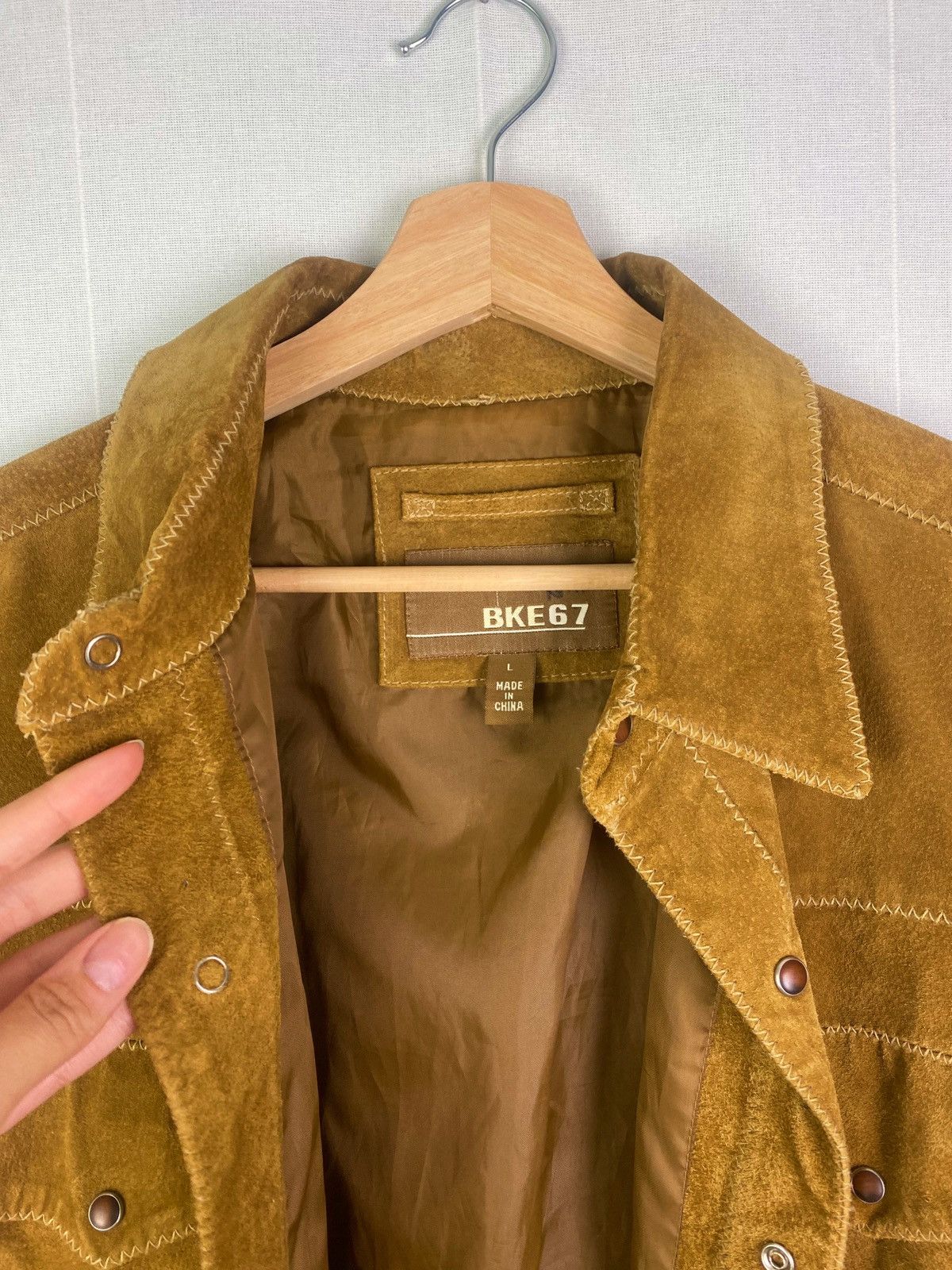 BKE BKE 67 Suede Leather Jacket Size US L / EU 52-54 / 3 - 7 Thumbnail