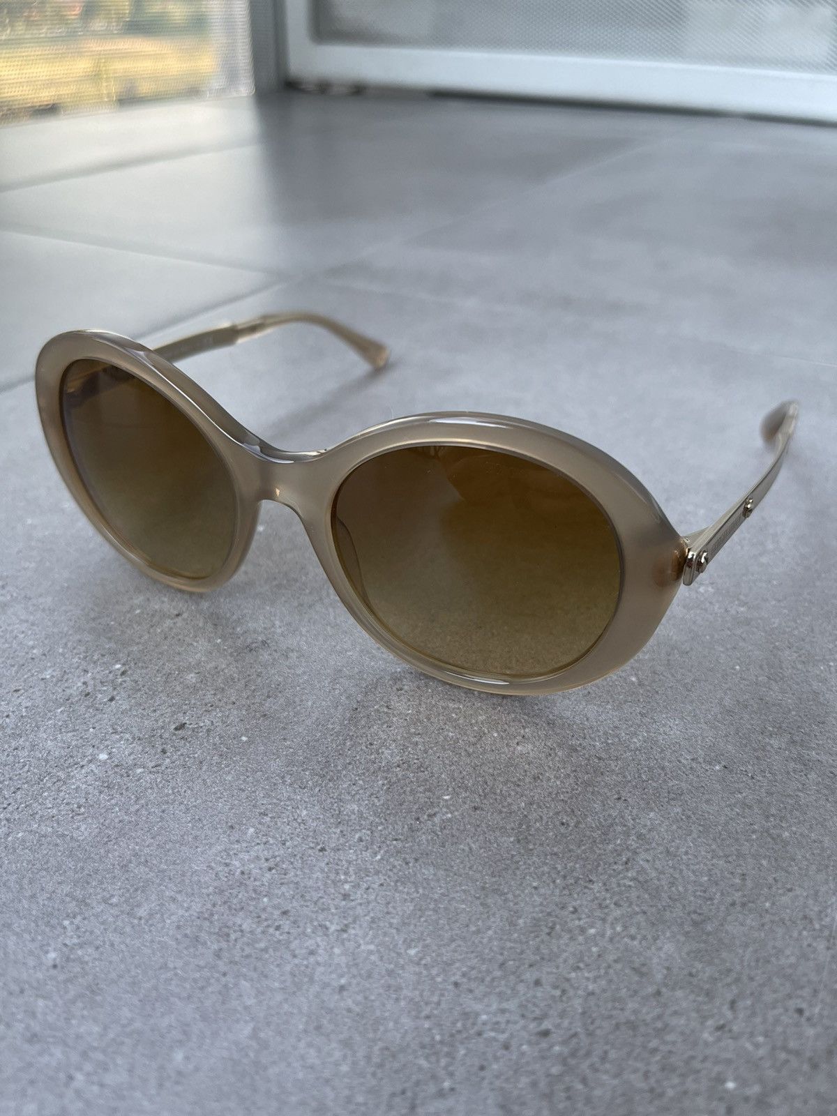 Emporio Armani Giorgio Armani AR8012 5079/2L Cobain Gold Cream Sunglasses Size ONE SIZE - 2 Thumbnail