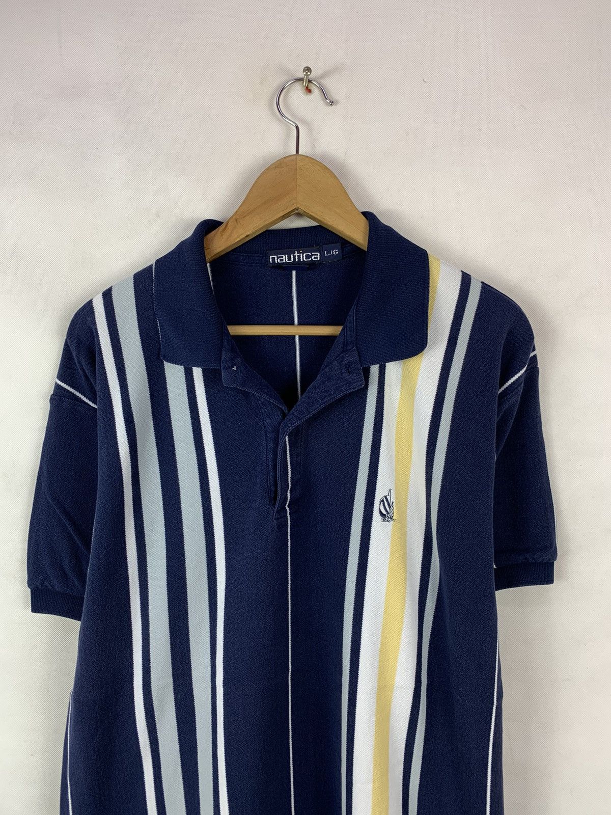 Nautica Steals! Nautica Stripes Polo Tee Size US L / EU 52-54 / 3 - 3 Thumbnail