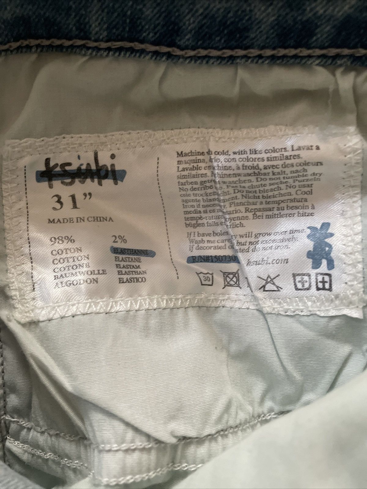 Ksubi Ksubi Chitch Punk Blue Thrashed Size 31 Size US 31 - 3 Thumbnail