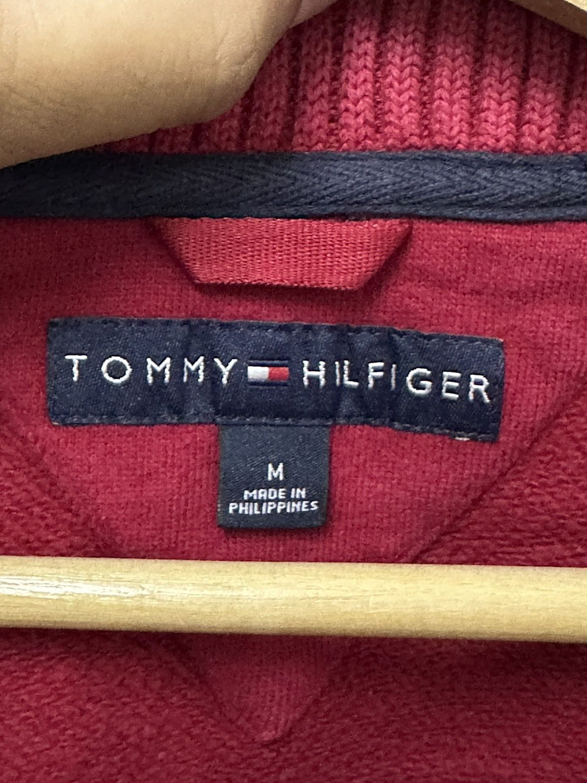 Tommy Hilfiger × Vintage Vintage Tommy Hilfiger Spell Out Embroidery Zipper Sweater Size US M / EU 48-50 / 2 - 8 Thumbnail