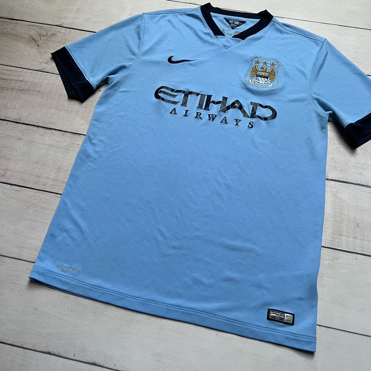 Fila Nike Manchester City Tee Tshirt Jersey Blue Home Kit Etihad Size US L / EU 52-54 / 3 - 2 Thumbnail