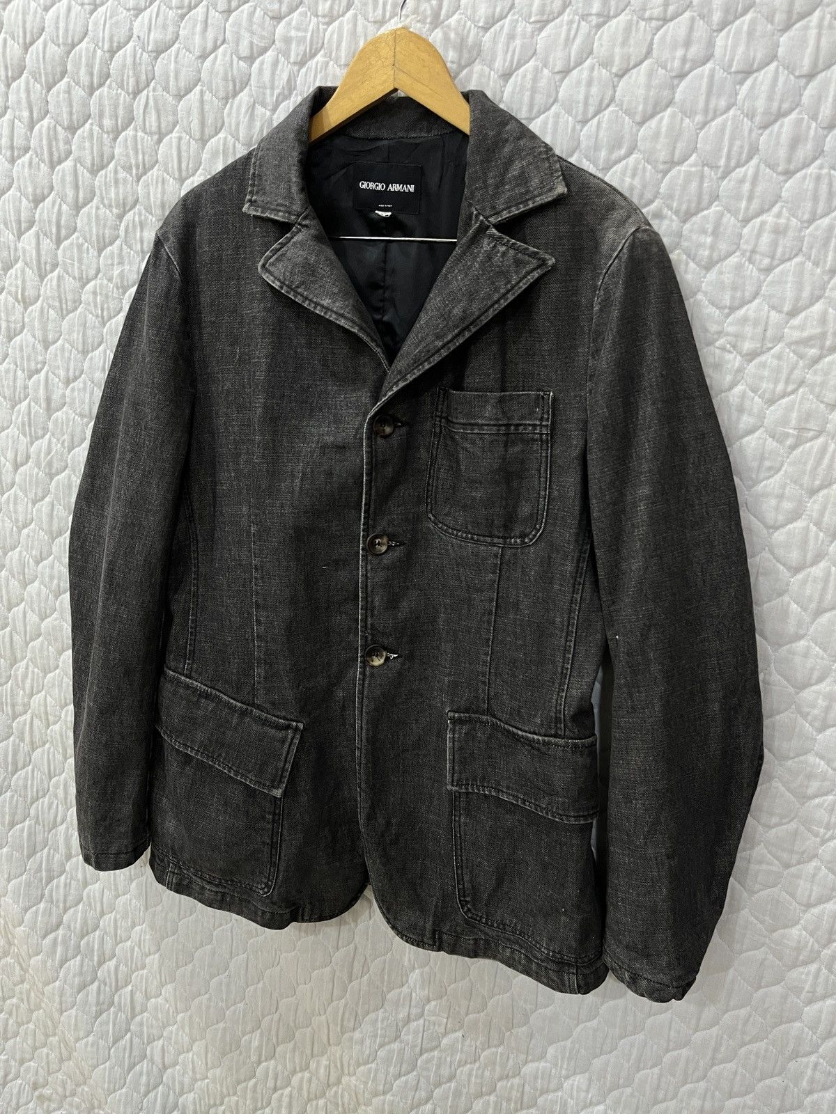 Giorgio Armani (Vvvv)🔥🔥🔥ARCHIVE GIORGIO ARMANI BORGO21 DENIM JACKET Size US M / EU 48-50 / 2 - 2 Thumbnail