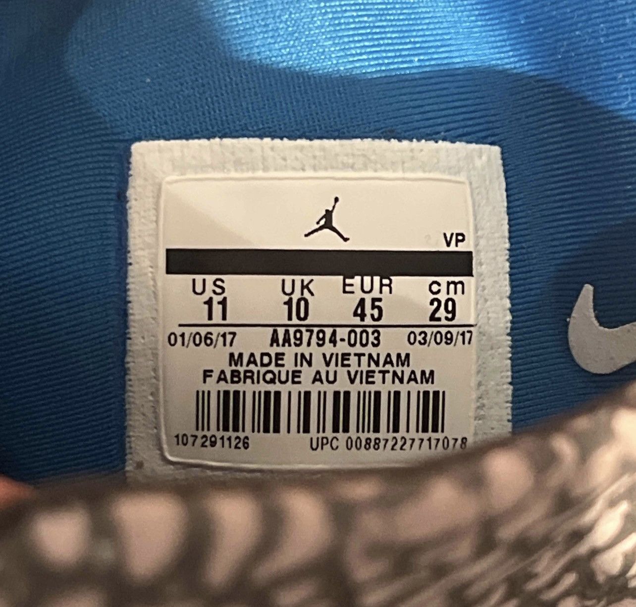 Jordan Brand × Nike Authentic Air Jordan XXXI 31 Why Not? Russell Westbrook 11 Size US 11 / EU 44 - 7 Thumbnail