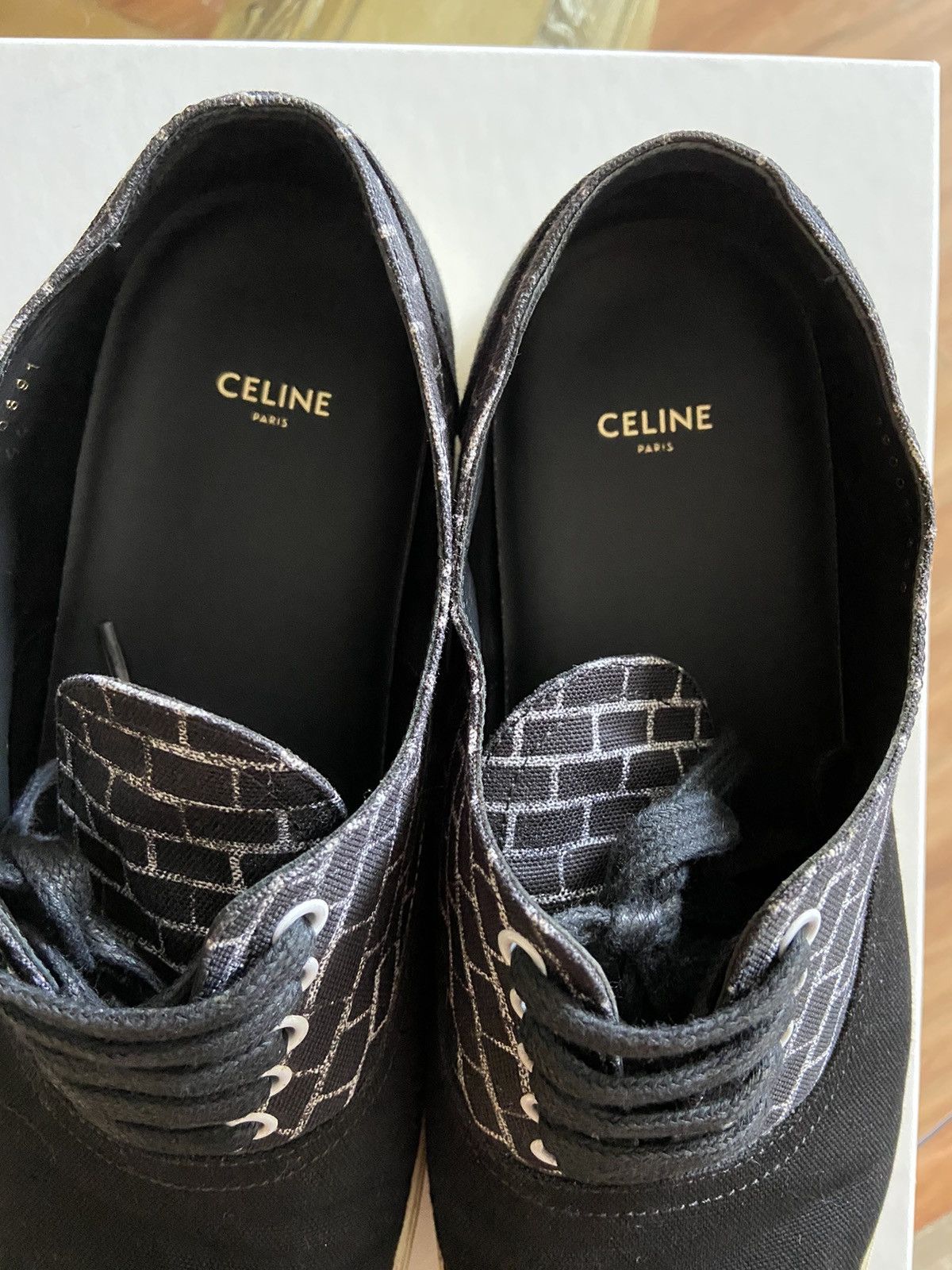 Celine black low top sneakers
