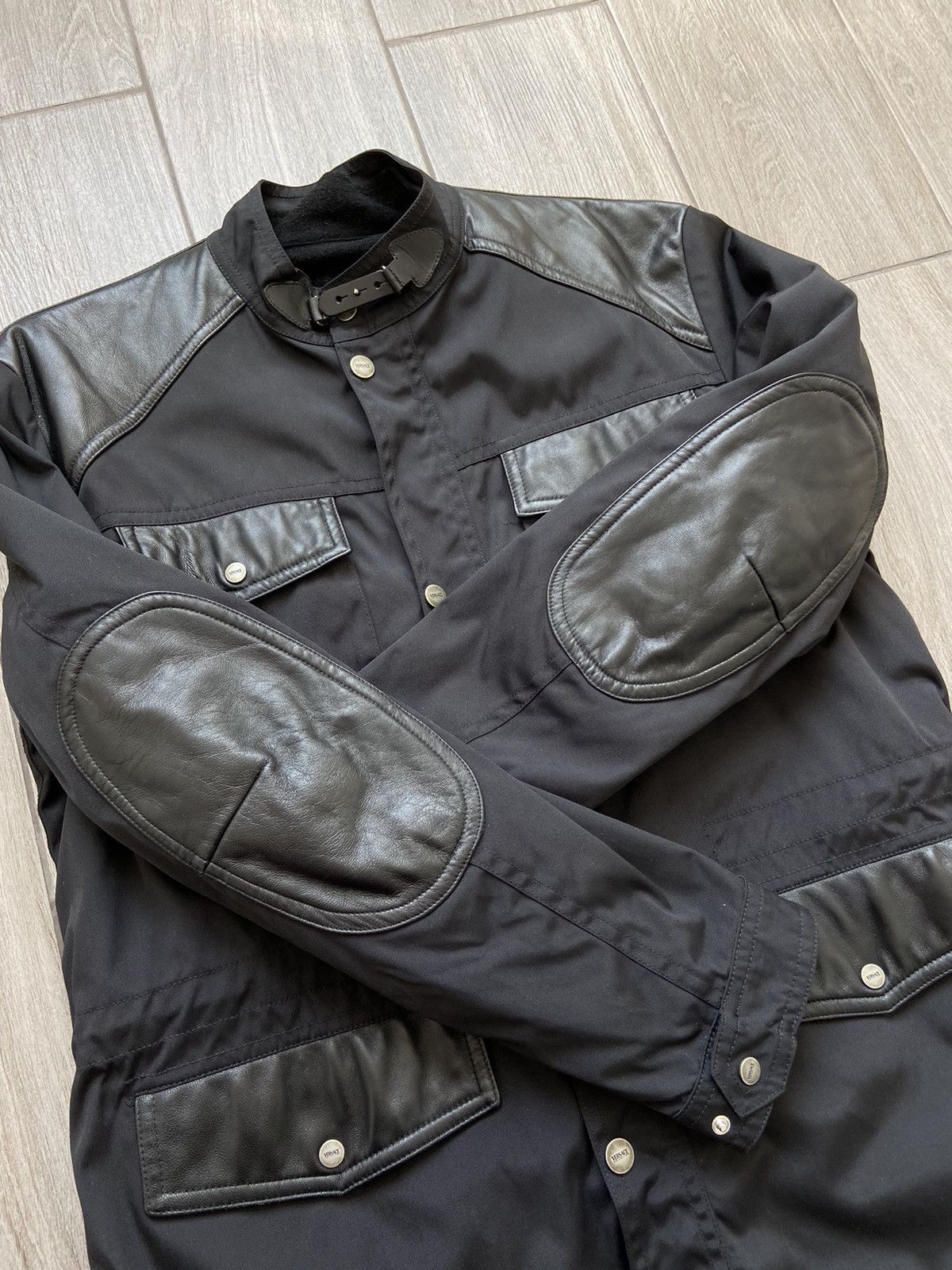 Versace Leather Jacket Versace Collection Size US L / EU 52-54 / 3 - 3 Thumbnail