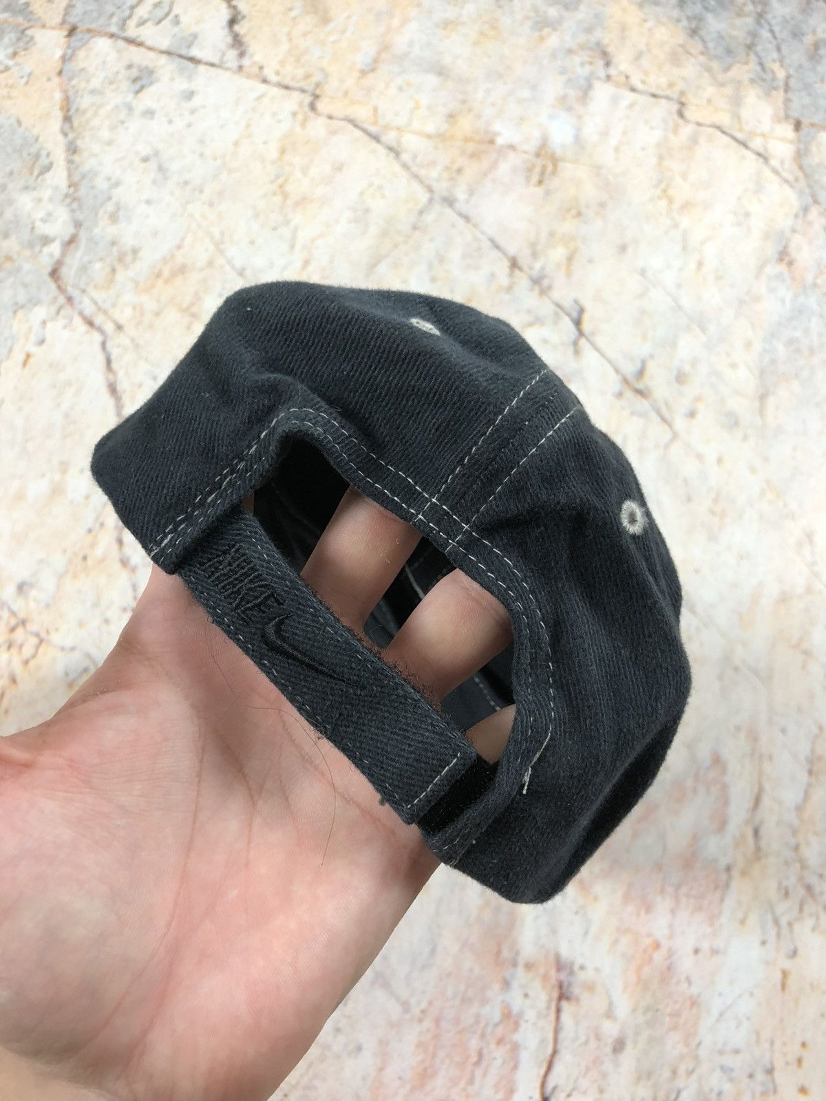 Nike × Vintage Nike vintage black logo cap Size ONE SIZE - 2 Thumbnail