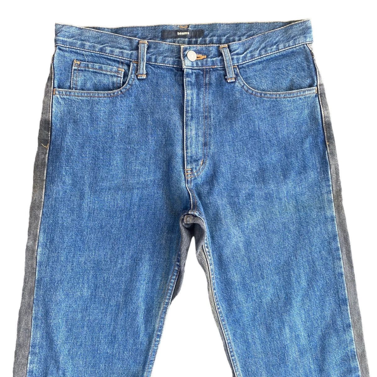 Beams Plus Japanese Brand Beams Hybrid Two Tone Denim Jeans Size US 31 - 8 Thumbnail