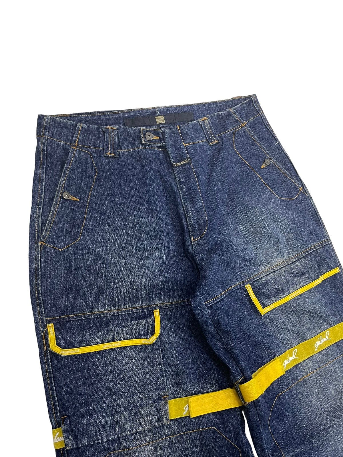 JNCO Vintage Marithe Francois Girbaud Baggy Cargo Jeans Size US 37 - 4 Thumbnail