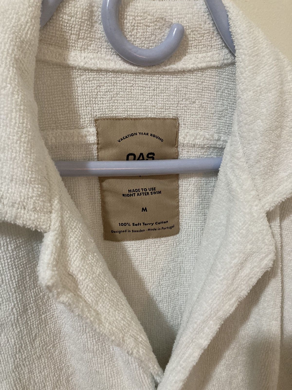 OAS OAS white terrycloth button up Size US M / EU 48-50 / 2 - 3 Thumbnail