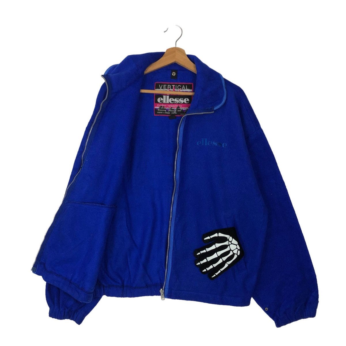 Japanese Brand VINTAGE FLEECE SHERPA JACKET ELLESSE JAPAN MADE Size US L / EU 52-54 / 3 - 8 Thumbnail