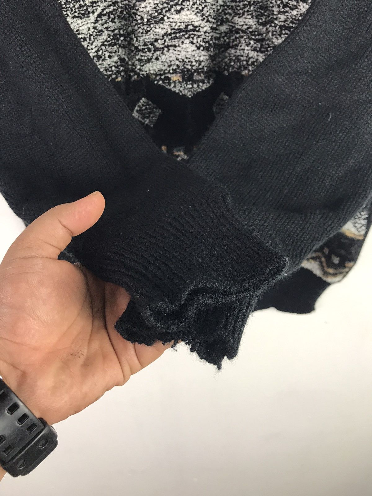 Aran Isles Knitwear × Japanese Brand × Vintage Vintage Rare Design Knitwear Inspired By Coogi Size US M / EU 48-50 / 2 - 7 Thumbnail