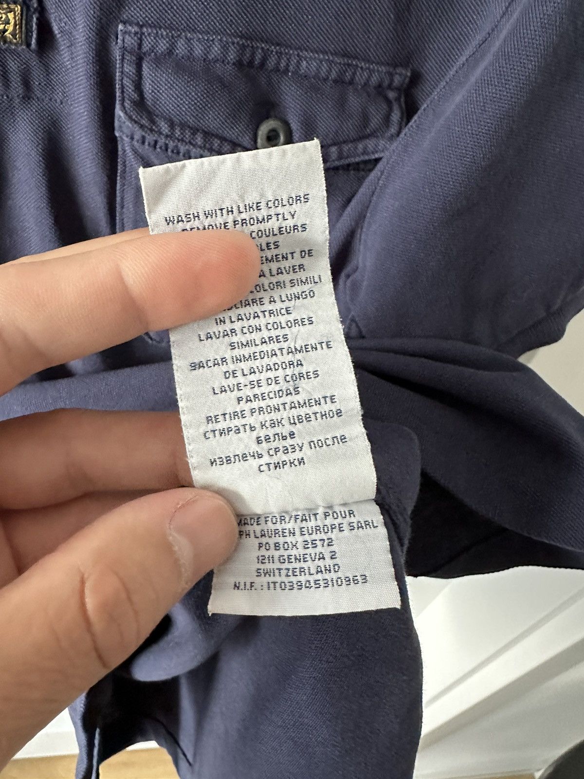 Polo Ralph Lauren Vintage Polo Ralph Lauren polo shirt dark blue Size US L / EU 52-54 / 3 - 6 Thumbnail