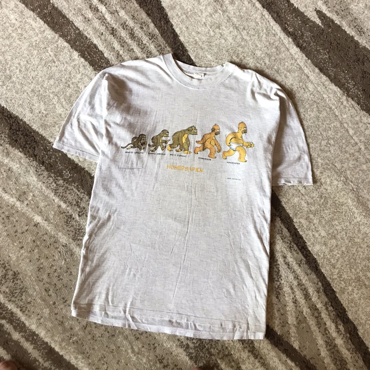 Vintage The Simpsons 1996 Homersapien Vintage Tee Matt Groening Size US XL / EU 56 / 4 - 1 Thumbnail