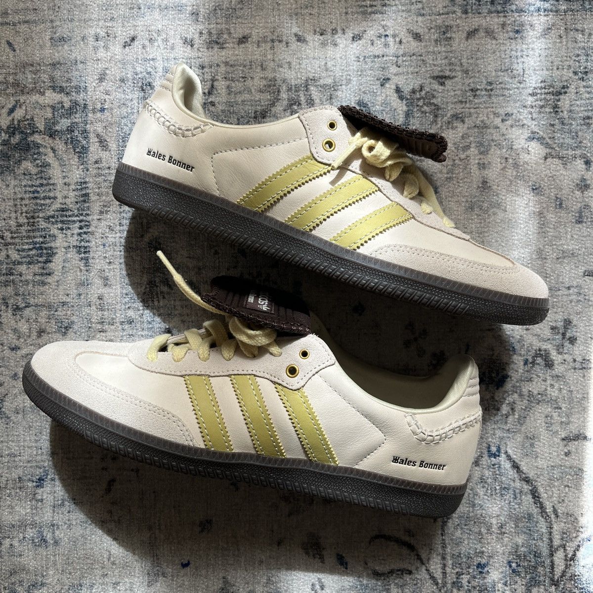 Adidas Wales Bonner x Samba Ecru Tint Yellow US 9 | Grailed