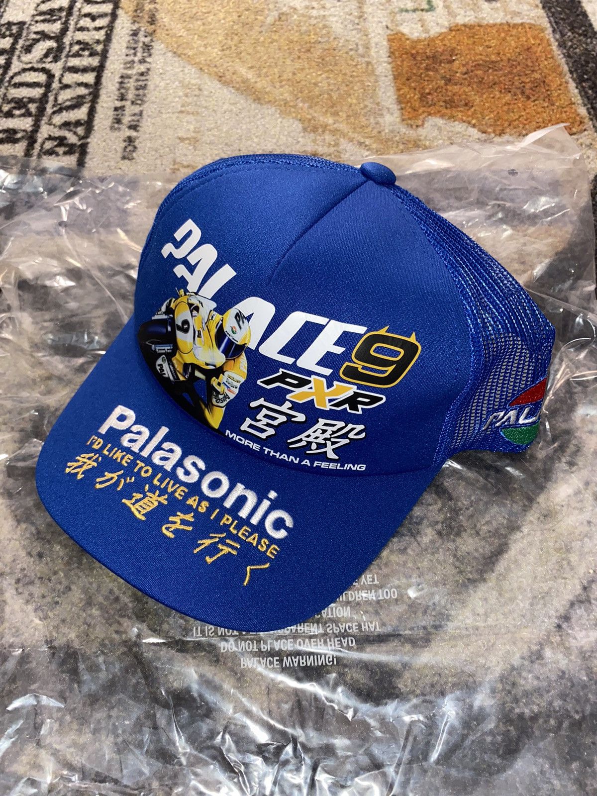 image of Palace P-Rx Trucker Blue in Black, Men's