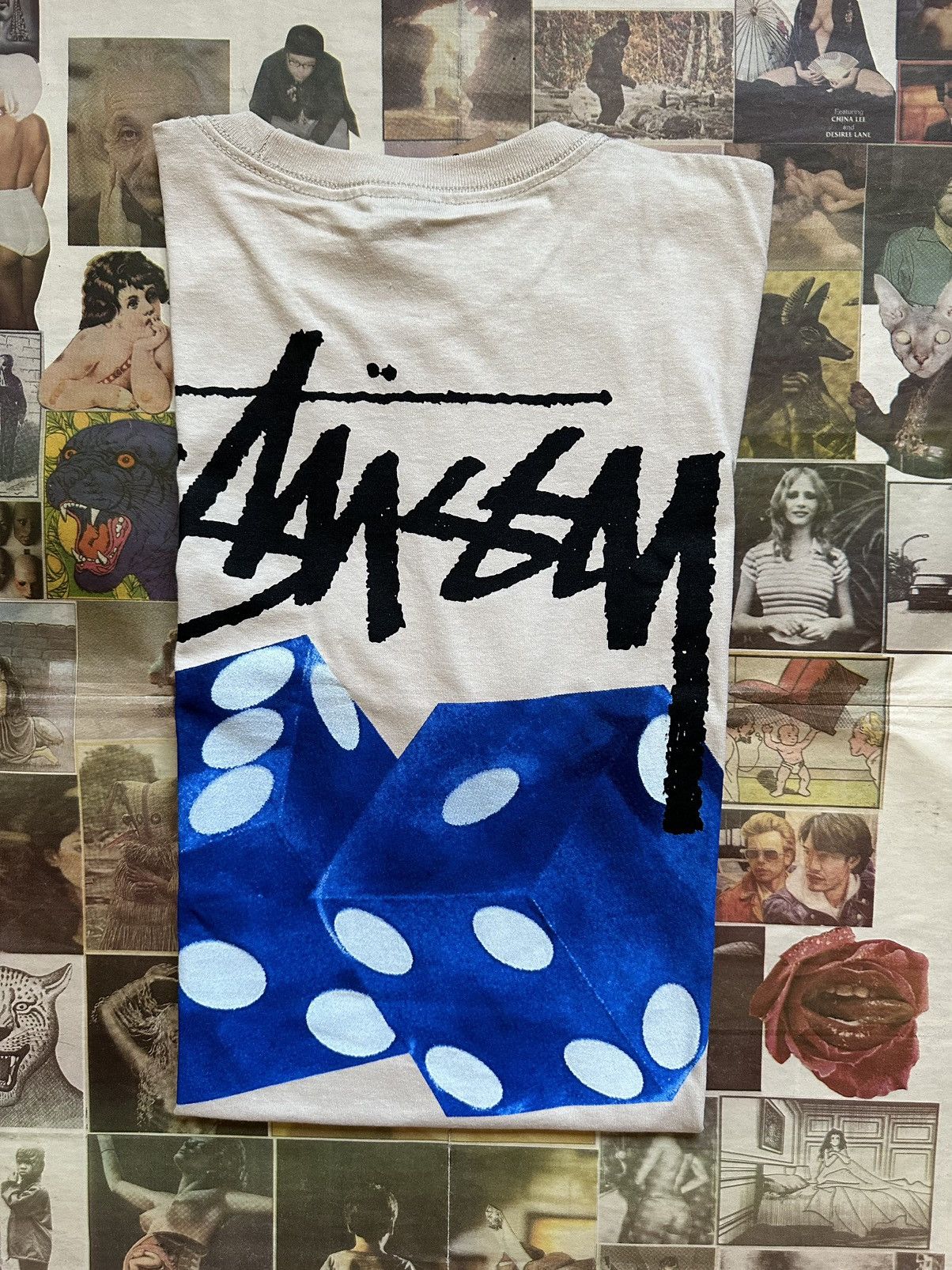 Stussy Stussy diced out tee smoke medium SS23 | Grailed