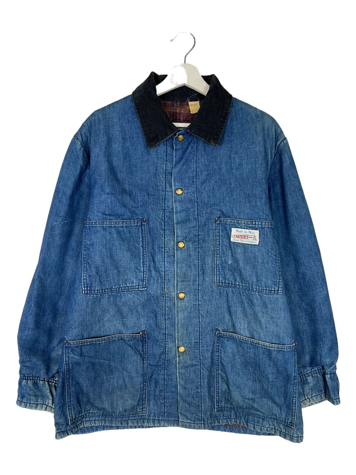 Vintage 🔥 VINTAGE CARTERS BLANKET WORKER CHORE JACKET MADE IN USA Size US L / EU 52-54 / 3 - 3 Thumbnail