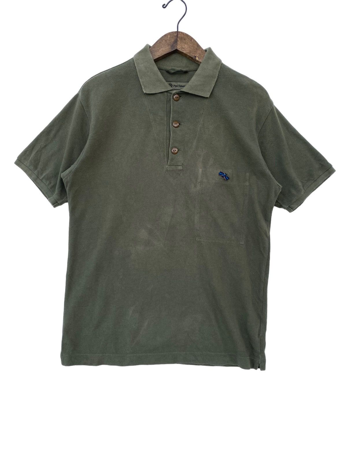 Nigel Cabourn Nigel Cabourn German Ribbon SS Polo Tee Size US M / EU 48-50 / 2 - 1 Thumbnail