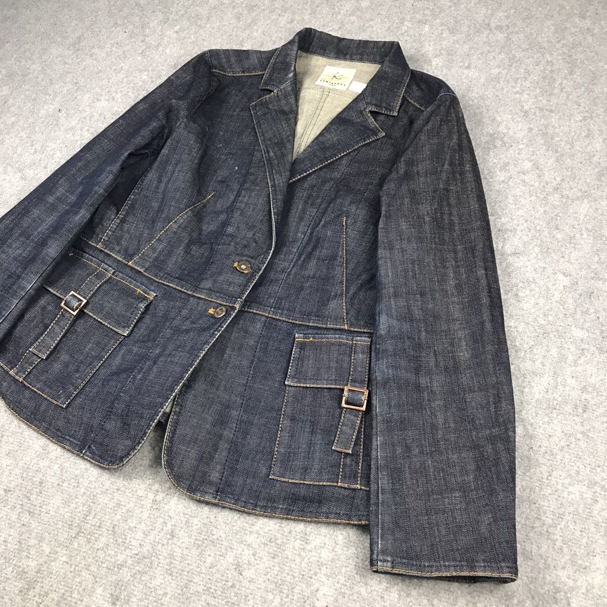 Japanese Brand KOMIKYOKU DENIM JACKET Size M / US 6-8 / IT 42-44 - 2 Thumbnail