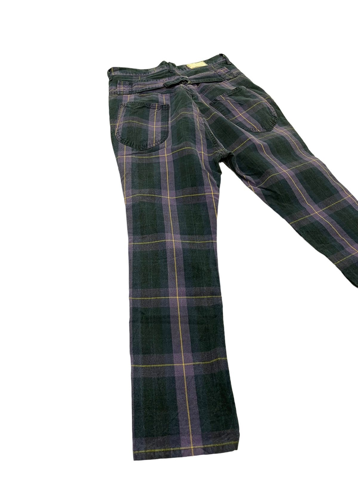 Japanese Brand Drop Croth Kapital Check Pant Slim 5🟦8 Size US 28 / EU 44 - 2 Thumbnail