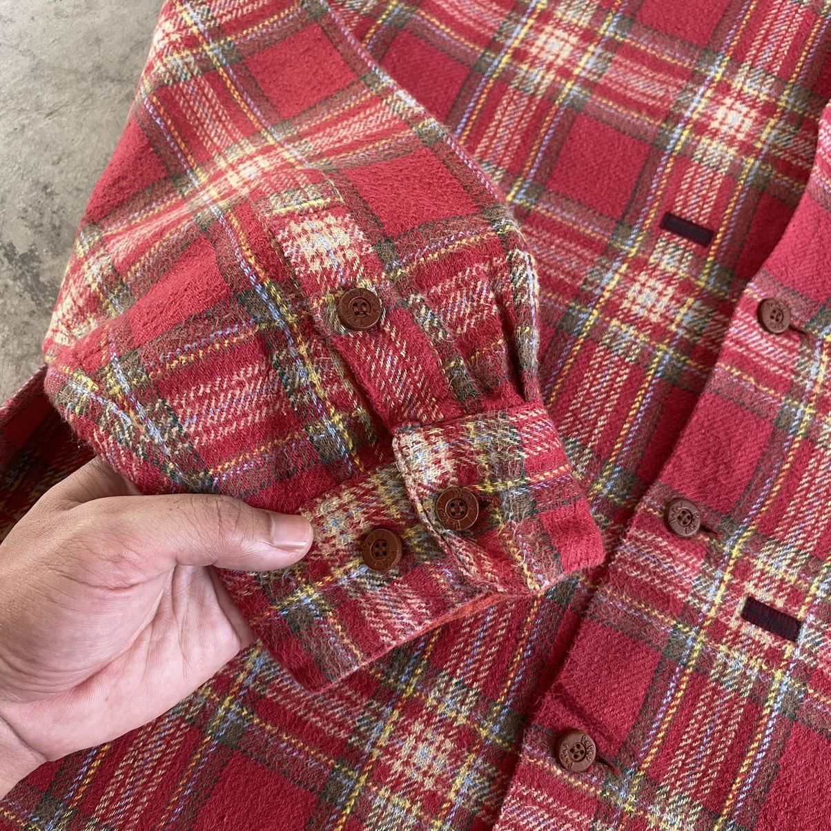 Flannel VTG Papas Wall Guy Checker Thick Flannel Shirt Size US M / EU 48-50 / 2 - 11 Thumbnail