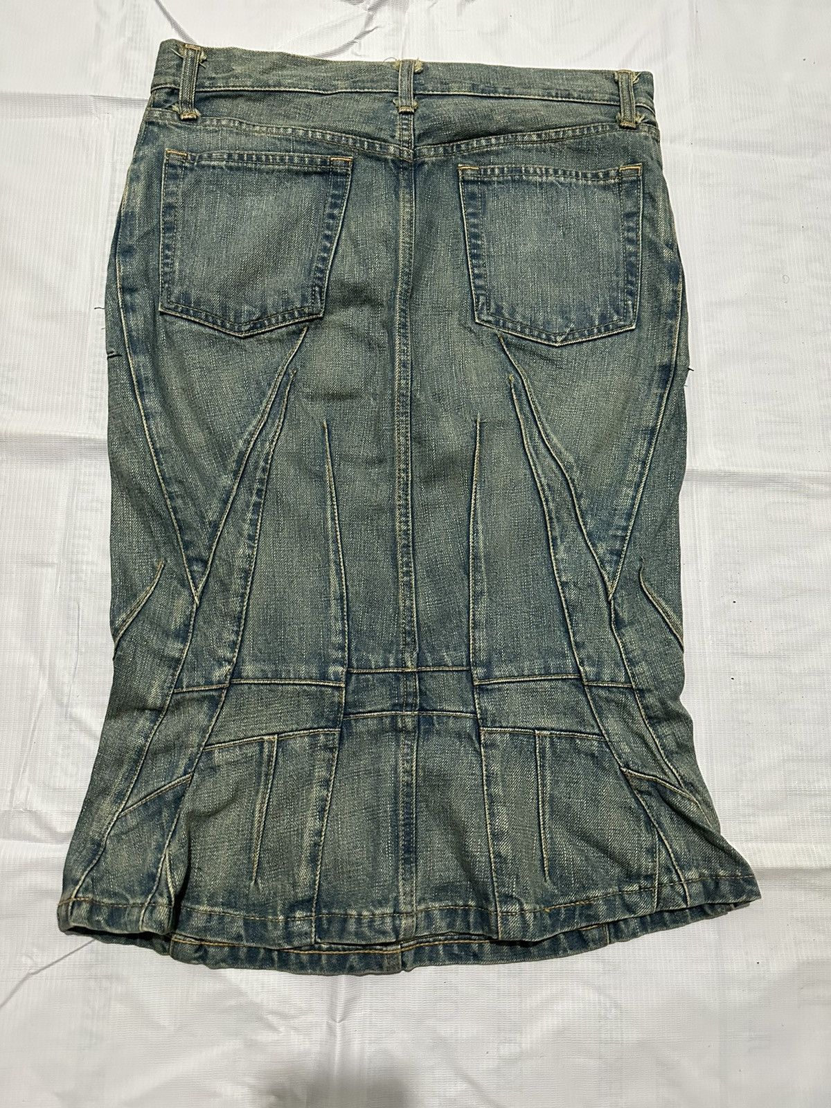 Comme des Garcons Junya Watanabe FW 2004 Denim Mermaid Skirt Size 30" / US 8 / IT 44 - 10 Thumbnail