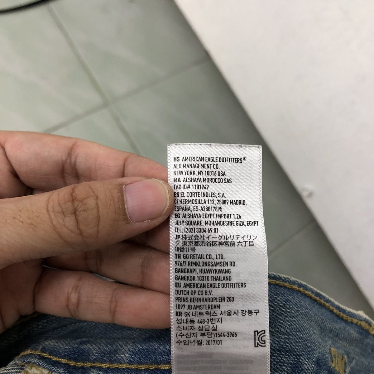 Japanese Brand VINTAGE DISTRESSED DENIM JEANS AMERICAN EAGLE PUNK DESIGN Size US 32 / EU 48 - 12 Thumbnail