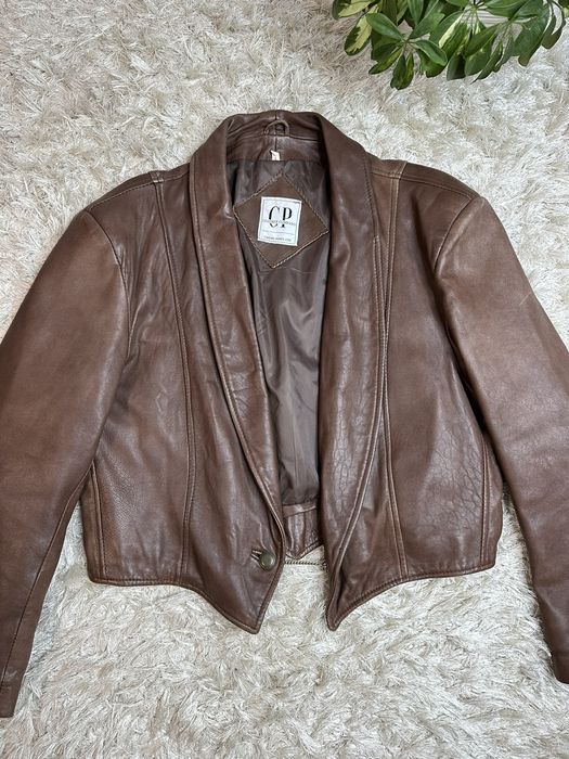 cp company leather jacket vintage