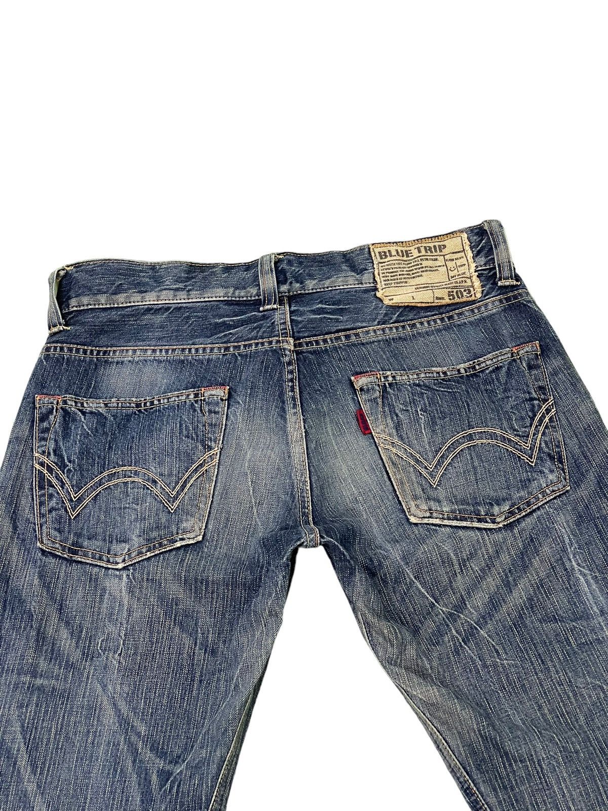 Edwin Flare Jeans Edwin Japan Distress Acid Wash Boot Cut 6🟦1 Size US 32 / EU 48 - 18 Thumbnail