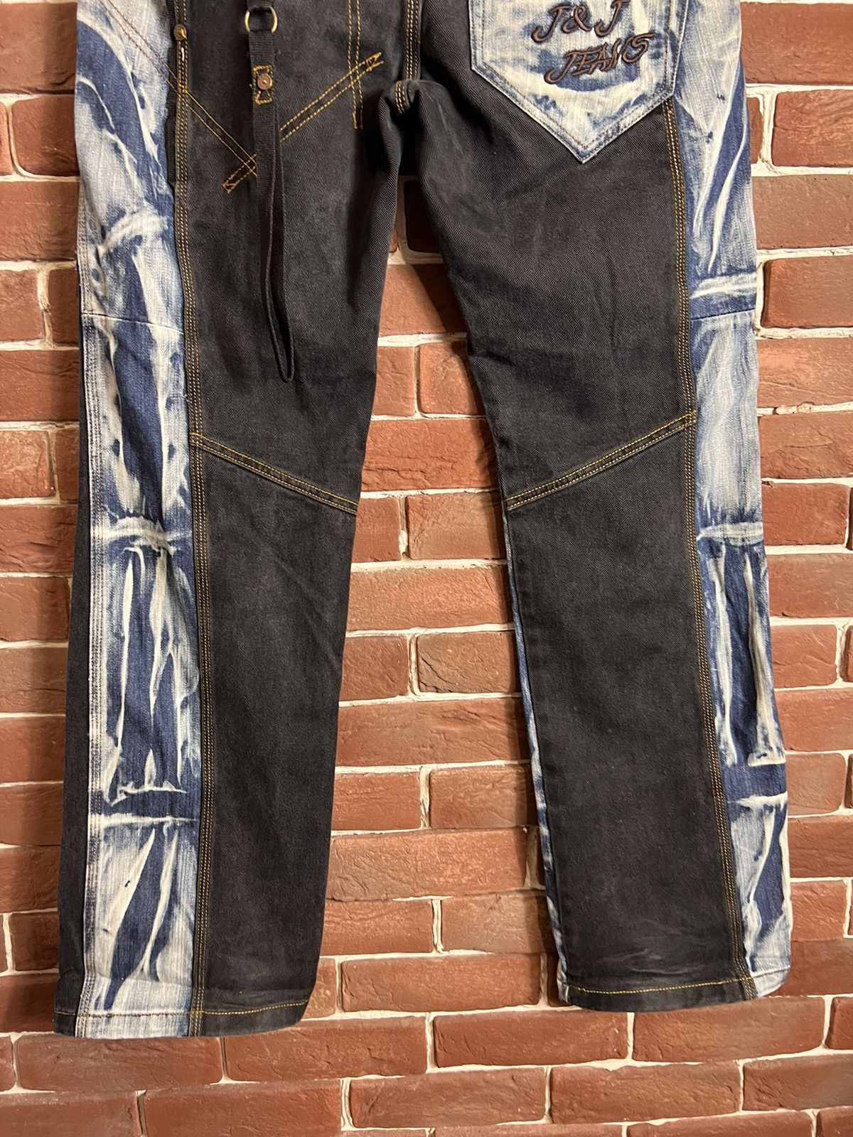 Japanese Brand Vintage Y2k Rare J&J Double Knee Pants Jeans Rare Drip Y2M Size US 34 / EU 50 - 6 Thumbnail