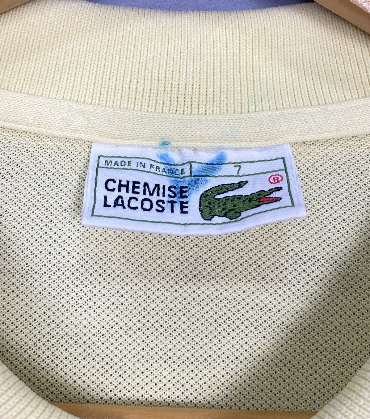 Lacoste Vintage Lacoste Chemise Polo Shirt Size XXL Yellow Top Logo Size US XXL / EU 58 / 5 - 4 Thumbnail