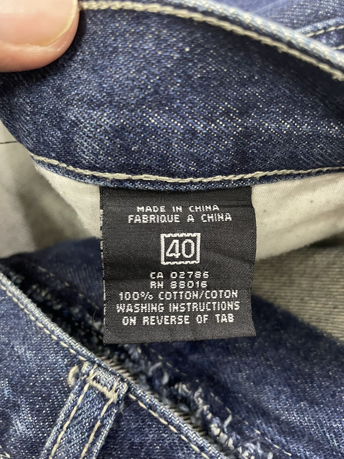 Marithe + Francois Girbaud Vintage MFG Baggy Jeans Big Logo Spellout Size US 39 - 10 Thumbnail
