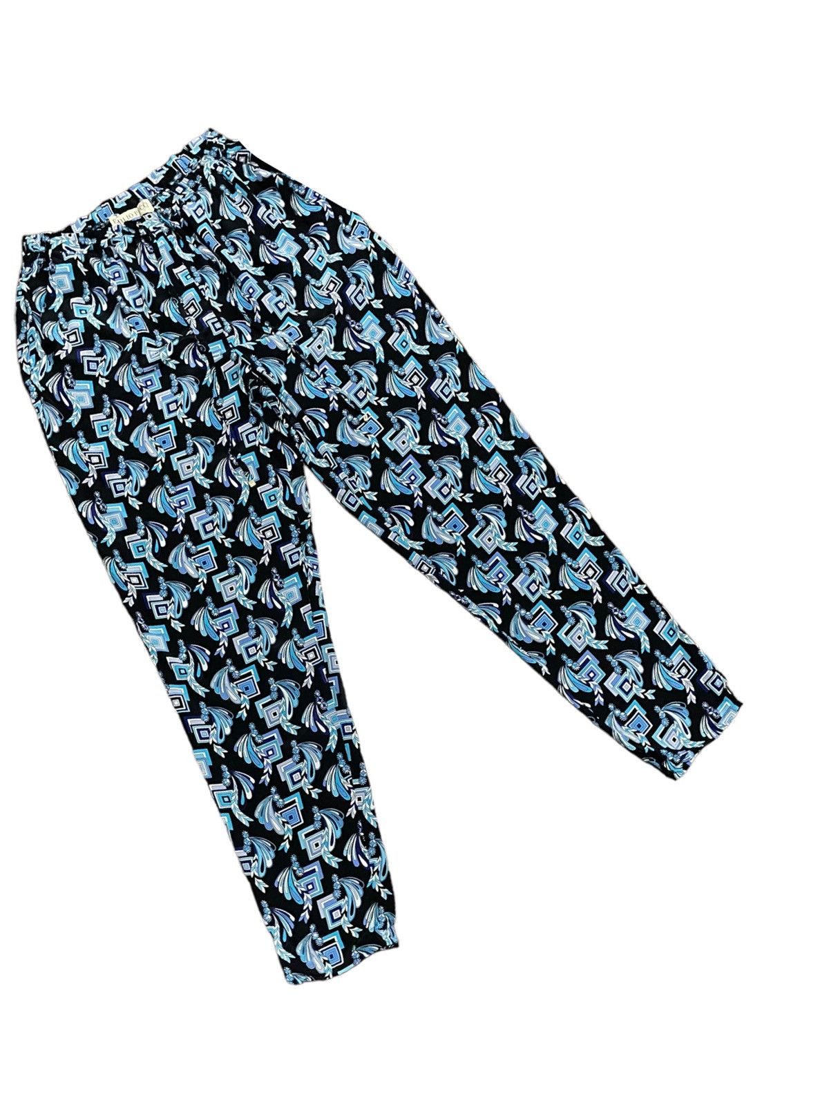Emilio Pucci Emilio Pucci 💯 Silk Full-print Distressed Drawstring Pants Size 27" / US 4 / IT 40 - 3 Thumbnail