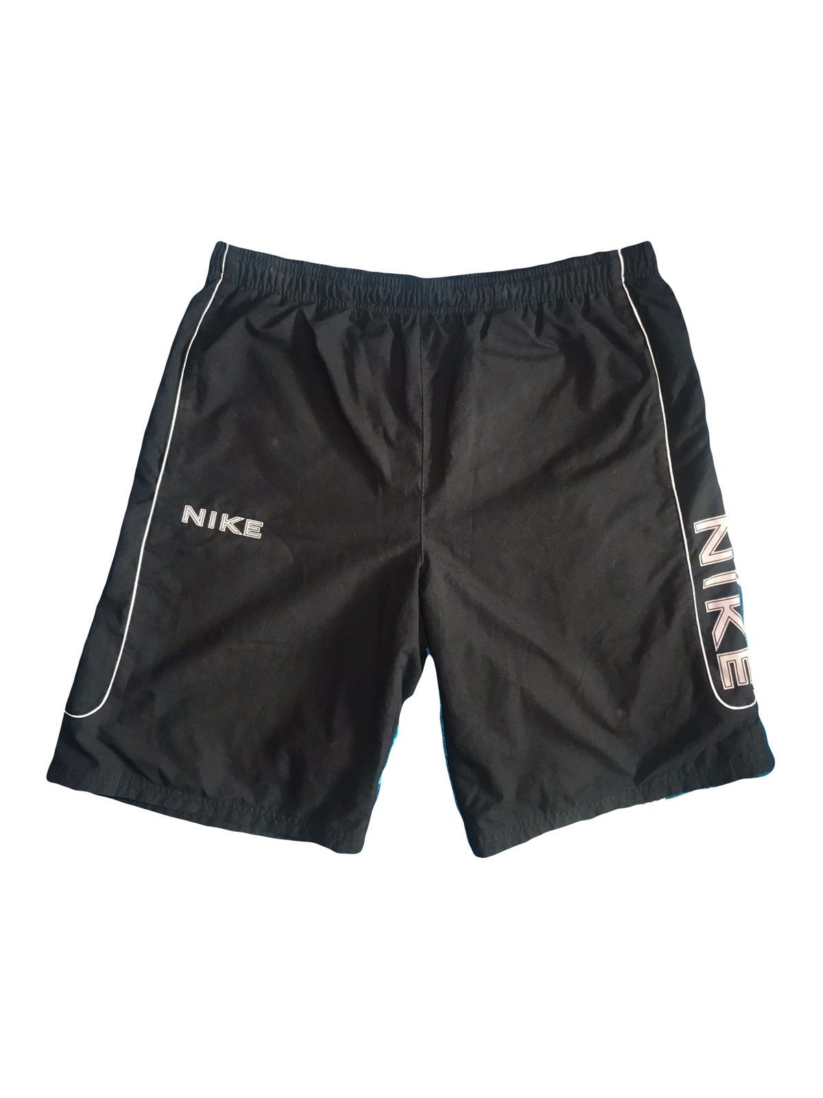 Nike Vintage Nike Shorts Swoosh Big Logo Y2K Drill 90s Size XL Size US 34 / EU 50 - 2 Thumbnail