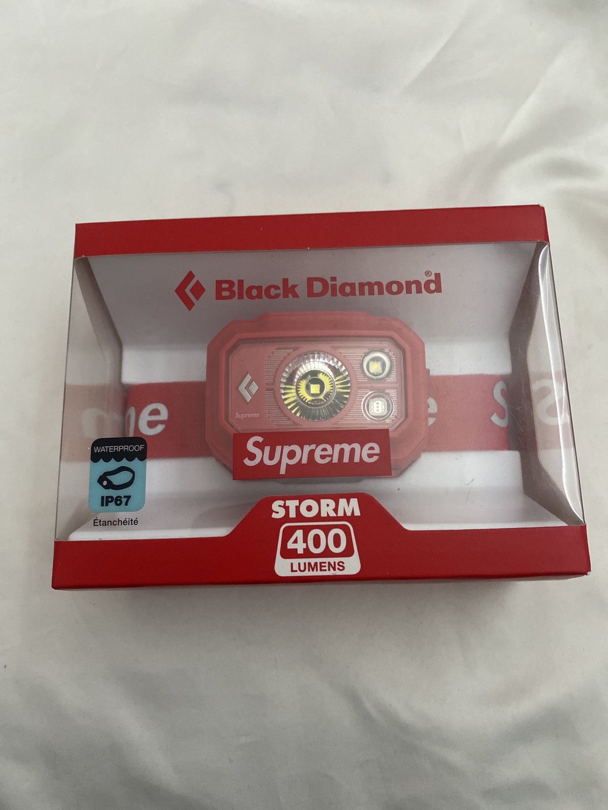 High quality Supreme Black Diamond Storm 400 Headlamp