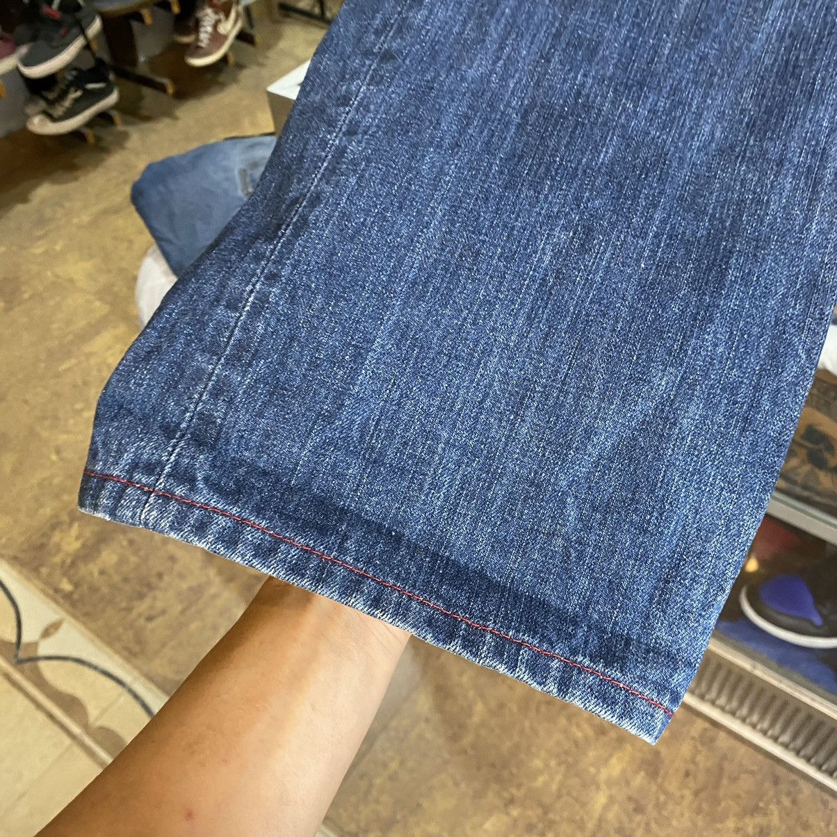 Japanese Brand Mr. Men little Miss embroidered pocket japan denim Size US 34 / EU 50 - 14 Thumbnail