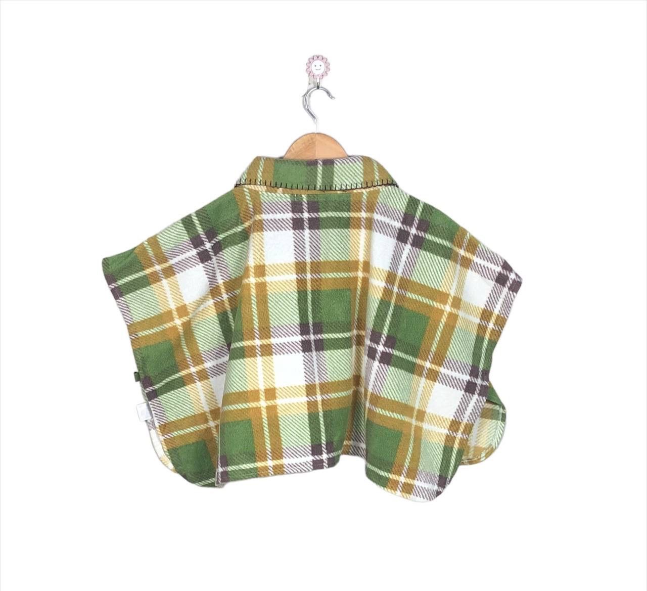 Cloak Avant Garde Japanese Checkered Poncho Cloak Capes Size US M / EU 48-50 / 2 - 2 Thumbnail