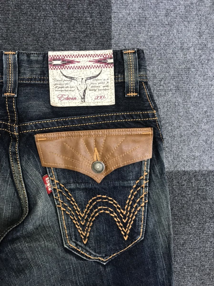 Edwin 💥FLARE💥EDWIN Westerner Blue Wash Flare Jeans Size US 29 - 12 Thumbnail