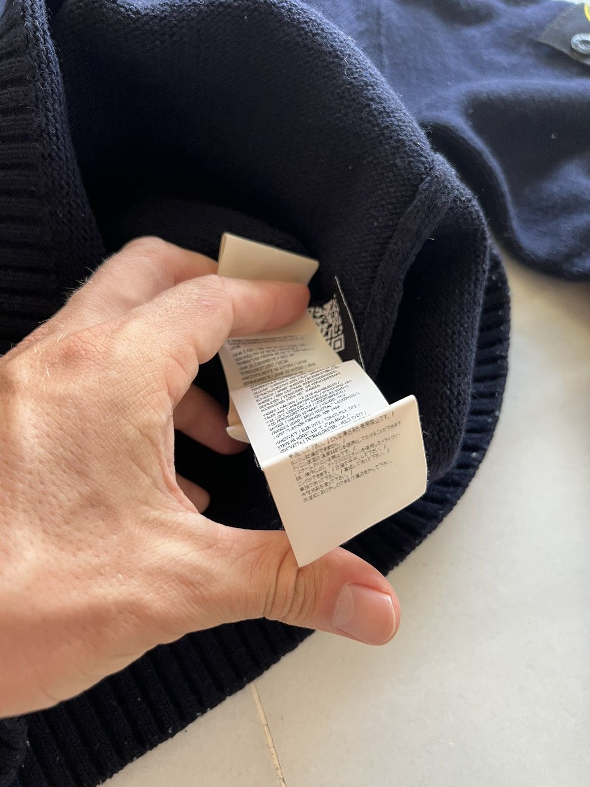 Stone Island × Vintage Stone island turtleneck button sweater Size US M / EU 48-50 / 2 - 10 Thumbnail