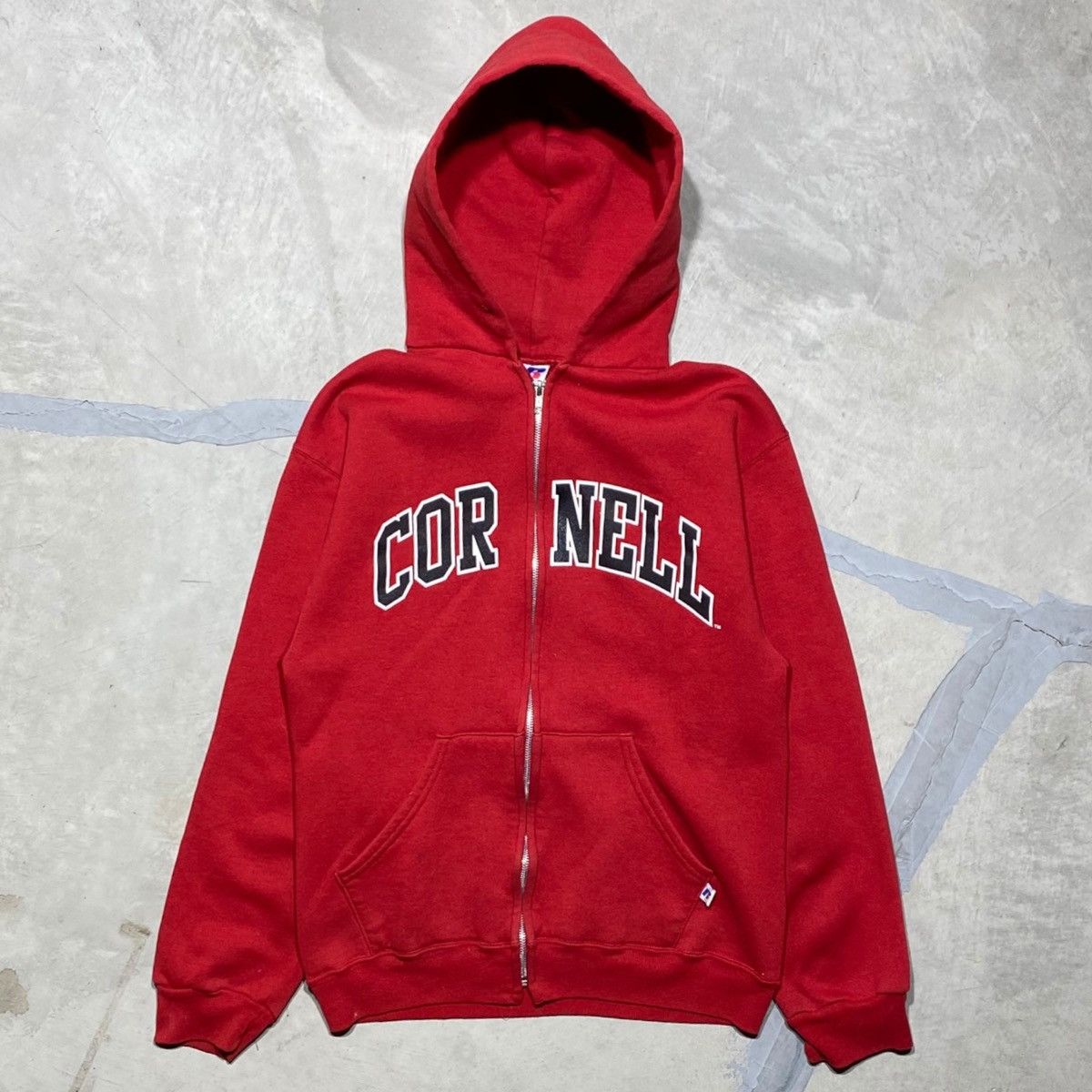 Vintage Vintage Red Cornell University Zip Up Hoodie Grailed