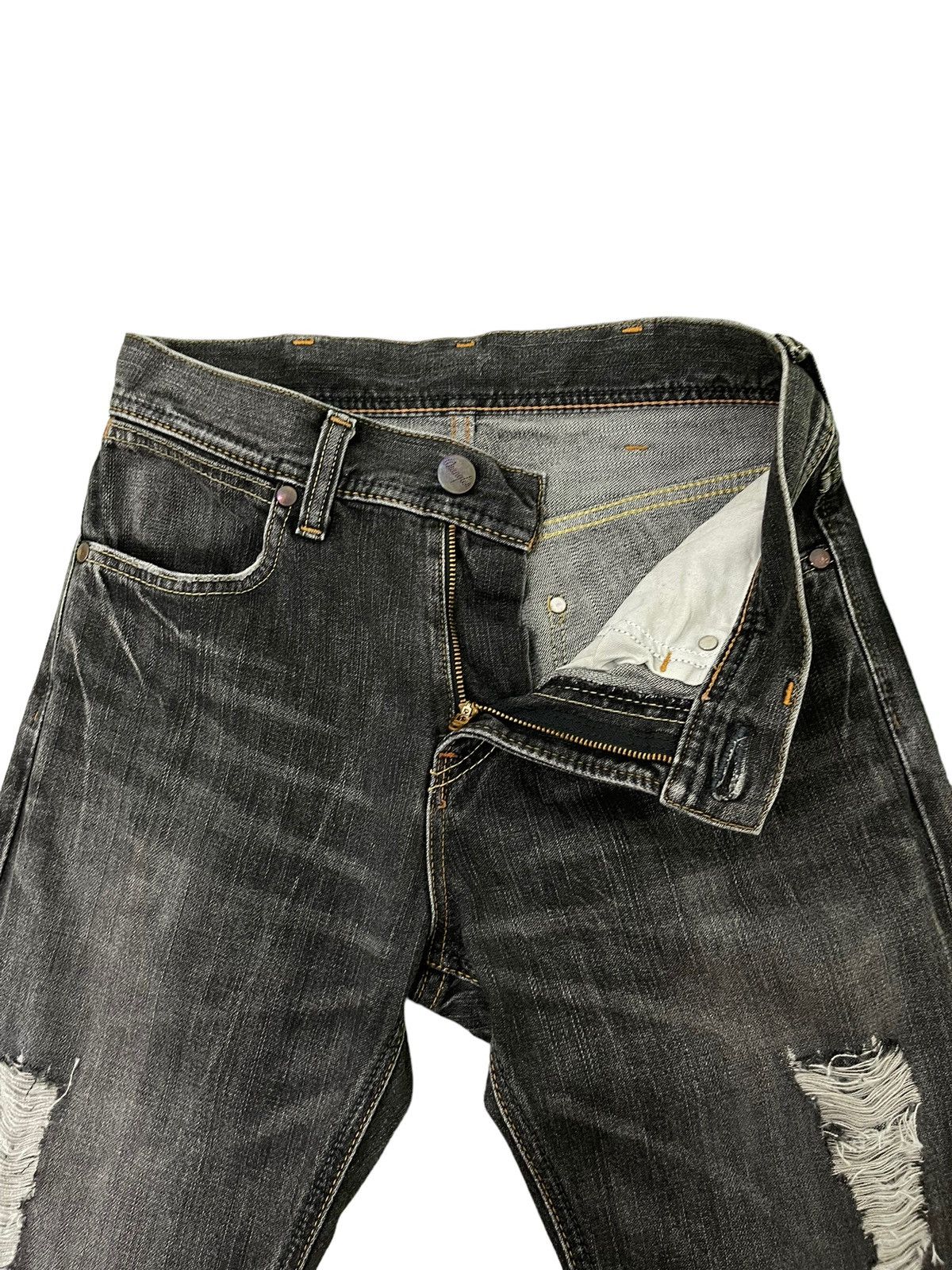 Japanese Brand Flare Jeans Wrangler Japan Distress Faded Boot Cut 6🟦1 Size US 29 - 9 Thumbnail