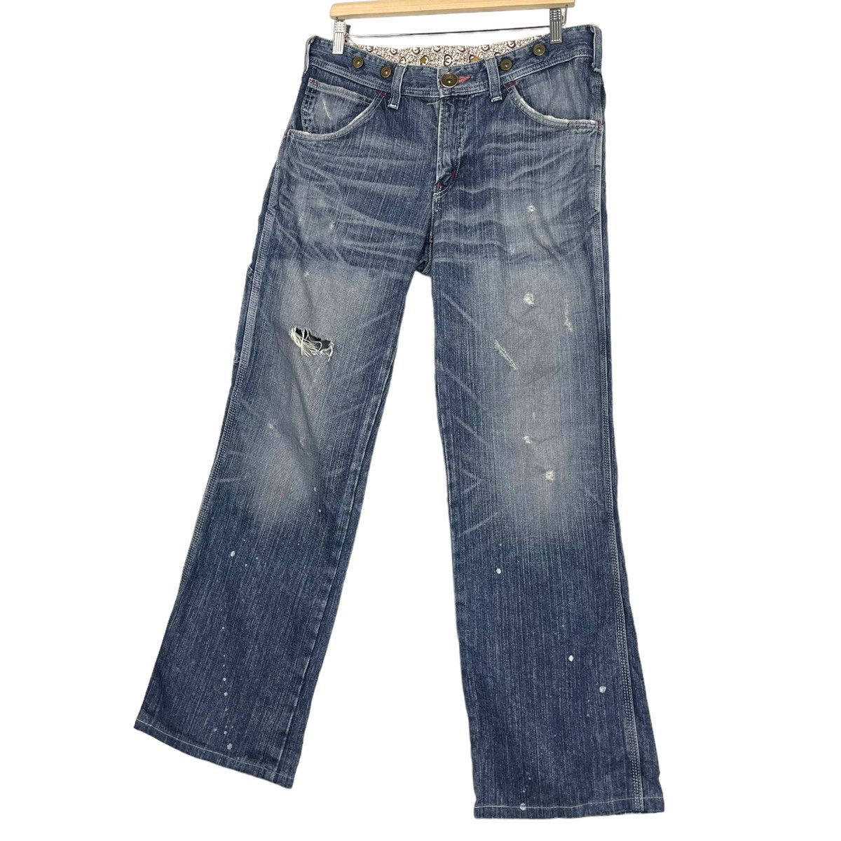 Edwin × Japanese Brand × Le Grande Bleu (L.G.B.) 💥FLARE BLUE TRIP EDWIN JAPAN FLARE DENIM JEAN Size US 34 / EU 50 - 2 Thumbnail